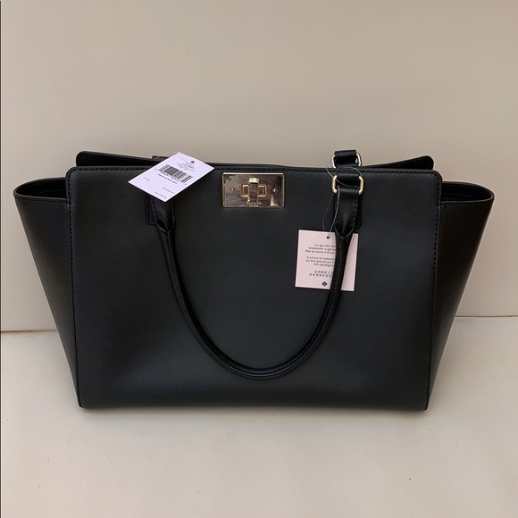 NWT Kate Spade Leather Bag Black Kelsey Orchard - Picture 2 of 11